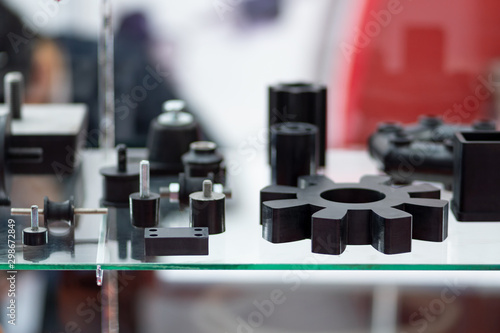 Plastic and rubber parts of automotive manufacturing by high precision mold injection in factory