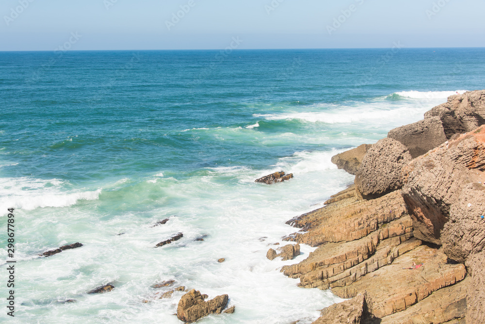 Shore of the Atlantic Ocean, Casablanca, Morocco Shore of the Atlantic Ocean, Casablanca, Morocco