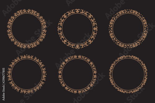 Abstract circle ornamental collection