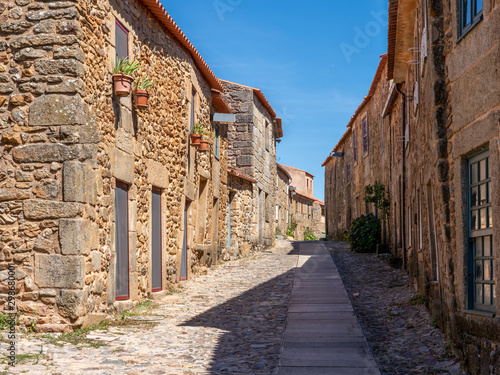 Slika na platnu Old stone houses and narrow street in the ancient town of Castelo Rodrigo in Por