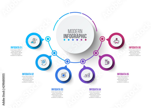 Fotografia Creative concept for infographic