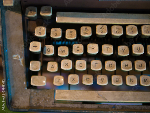 Old typewriter in antique store.