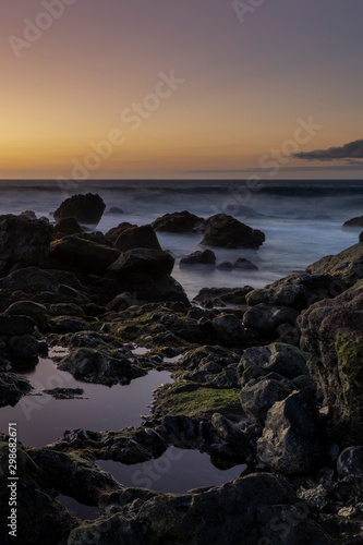 sunset over sea La Gomera