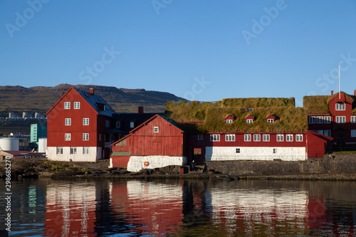 Torshavn, Faroe Islands, Denmark - 21 September 2019: Tinganes photo