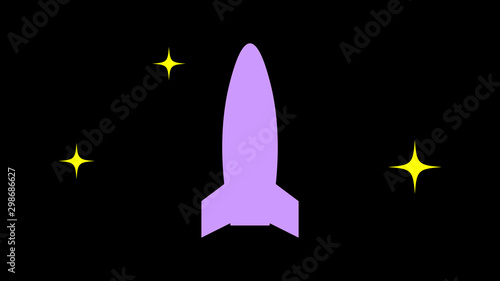 Rocket icon vector design. Science icons 