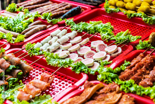 Traditional Vietnamese street food sold in Sapa, Vietnam photo