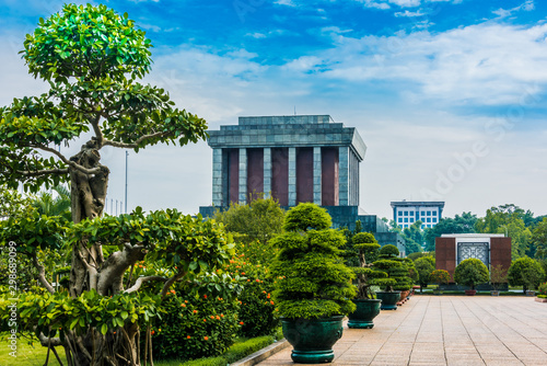 The President Ho Chi Minh Mausoleum in Hanoi, Vietnam