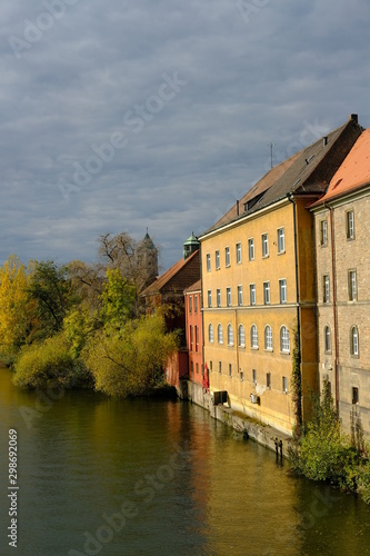 Stadtansicht Schweinfurt am Main, Unterfranken, Franken, Bayern, Deutschland.