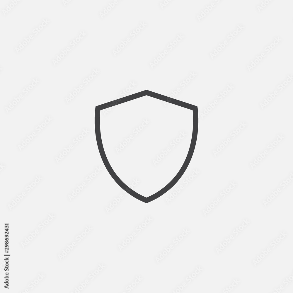 Shield, guard icon vector, shield linear logo illustration, Shield Line Icon in trendy style, Shield icon vector, Safe and protect logo design icon Shield, guard icon vector, shield linear logo illustration, Shield Line Icon in trendy style, Shield icon vector, Safe and protect logo design icon