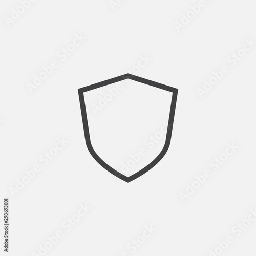 Free Download Shield, guard icon vector, shield linear logo illustration, Shield Line Icon in trendy style, Shield icon vector, Safe and protect logo design icon - GFXLoad