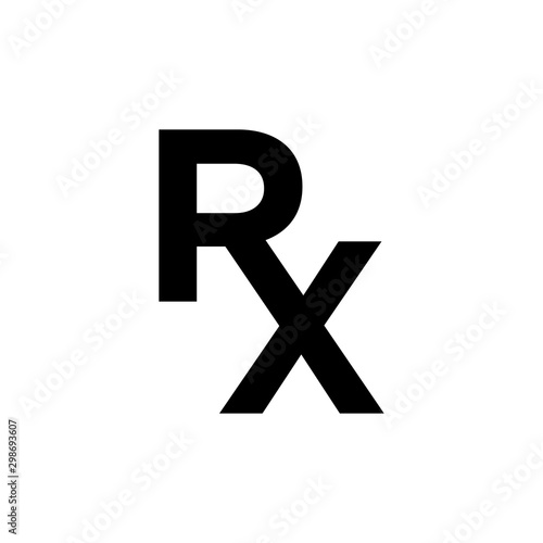 Pharmacy signage RX icon photo