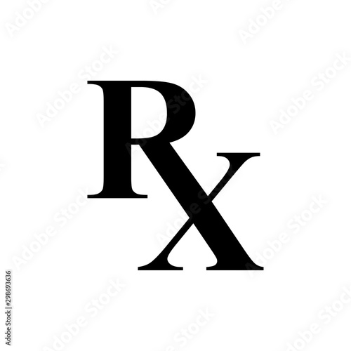 Pharmacy signage RX icon