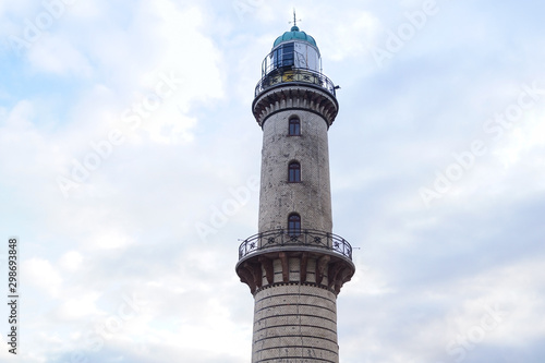 The famous lighthouse in Warnemünde