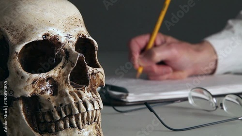 Studying human bones 3.mov photo