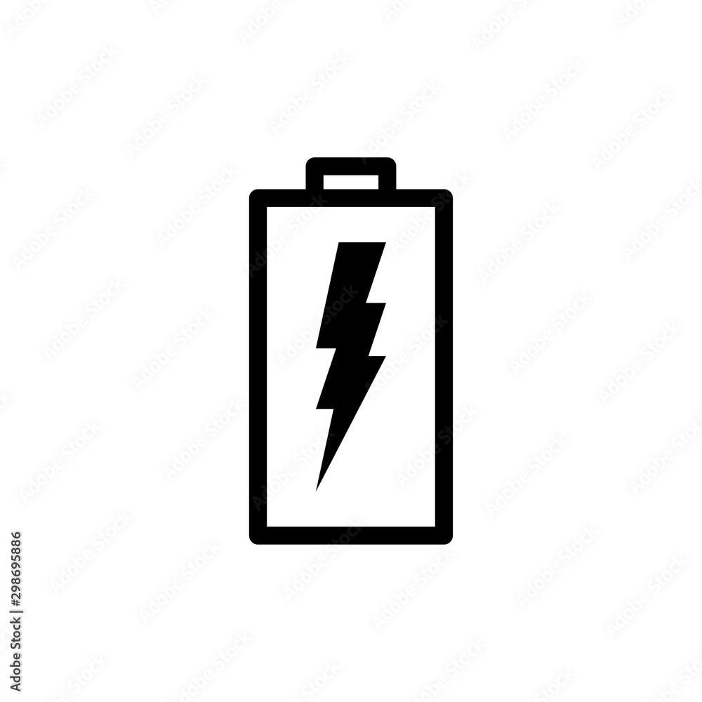 Battery icon trendy Battery icon trendy