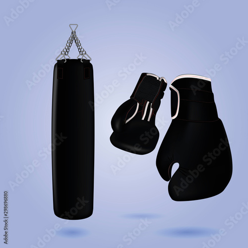 Sports equipment for training in boxing.