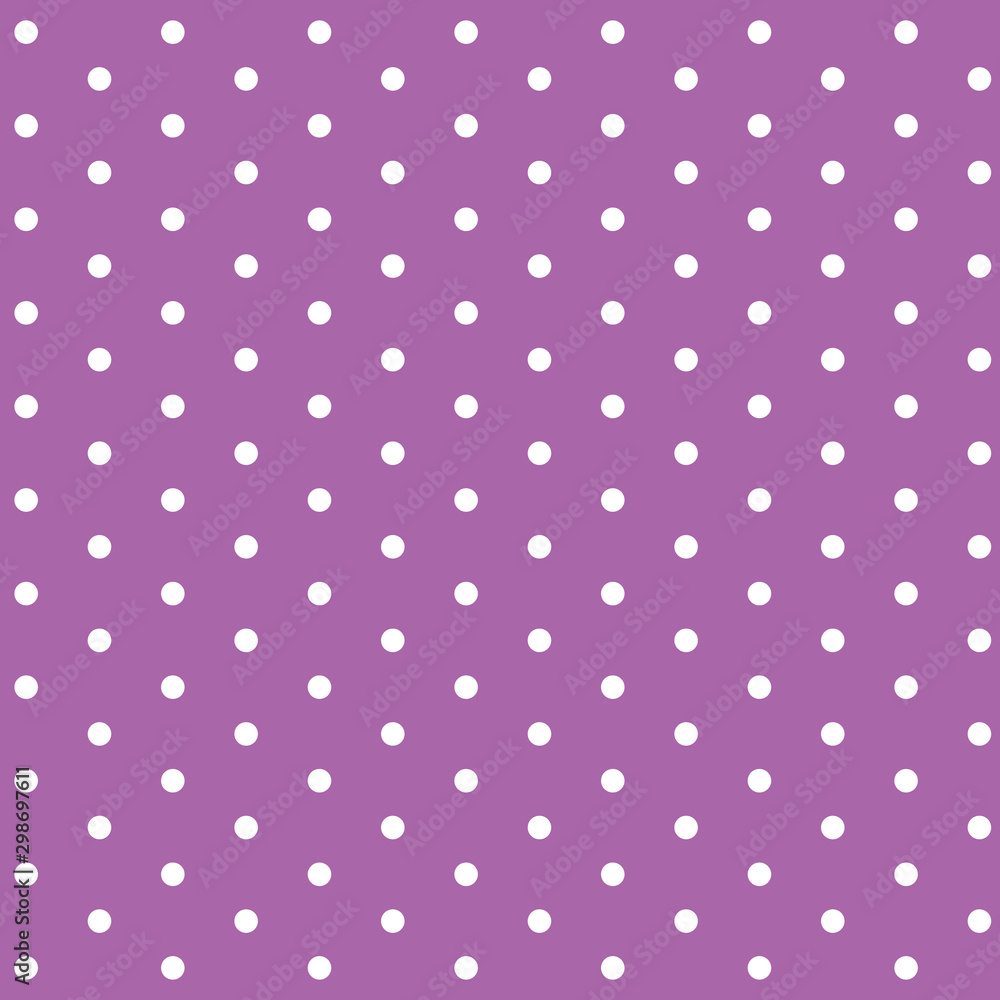 Background template design with polka dots on purple