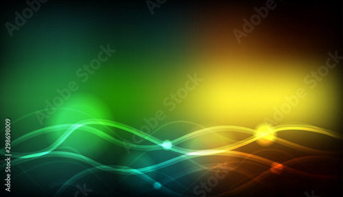 Background template design with colorful lights