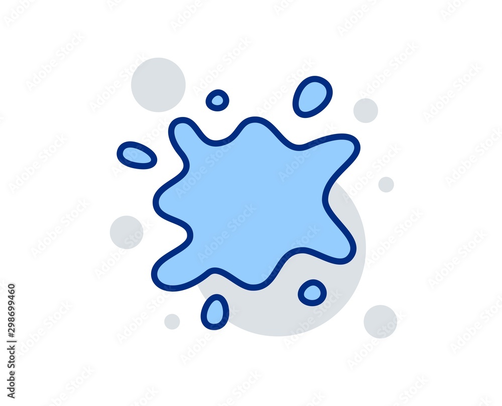 Dirty spot line icon. Laundry service sign. Clothing dirt symbol. Linear design sign. Colorful dirty spot icon. Vector Dirty spot line icon. Laundry service sign. Clothing dirt symbol. Linear design sign. Colorful dirty spot icon. Vector