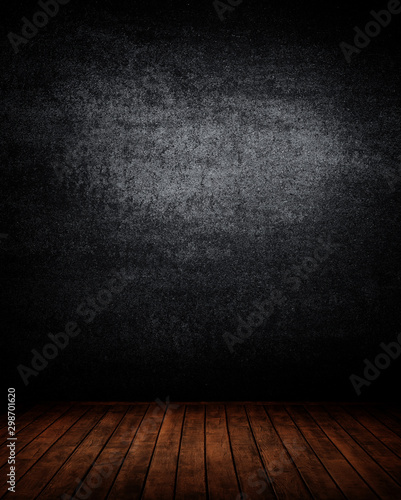 dark empty interior room. may used as background.