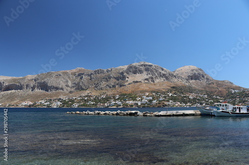 Kalymnos island, famous climbing paradise, in the Aegean sea, Mediterranean