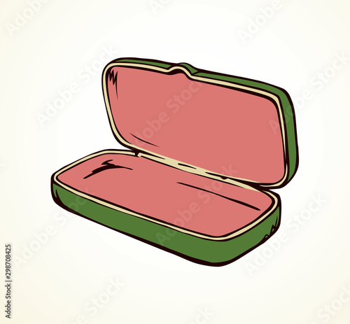 Glasses case. Vector drawing