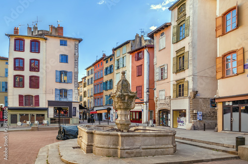 Square in Le Puy-en-Velay, France photo