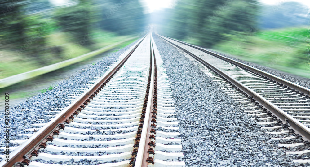 Fototapeta premium Speed on the railway