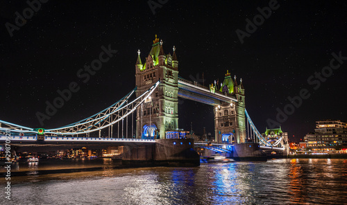 The fascinating Tower Bridge in London, United Kingdom.