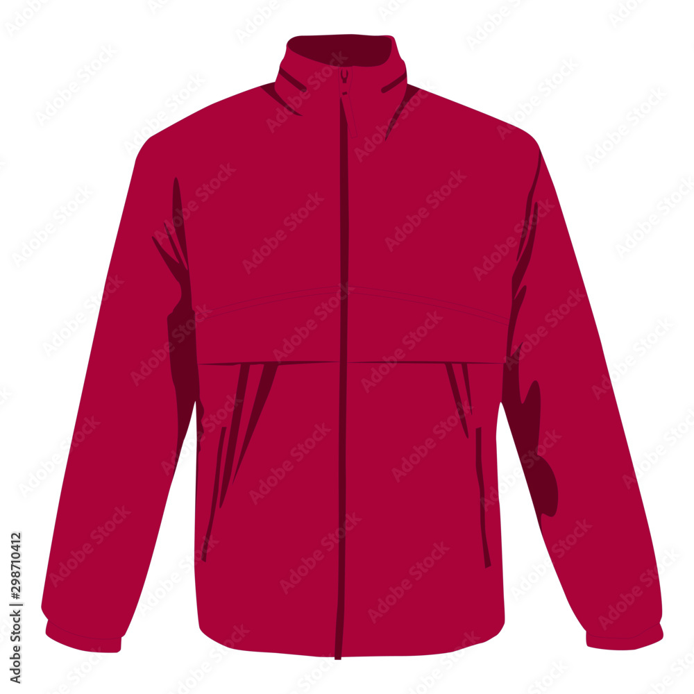 Windcheater pink realistic vector illustration isolated Windcheater pink realistic vector illustration isolated