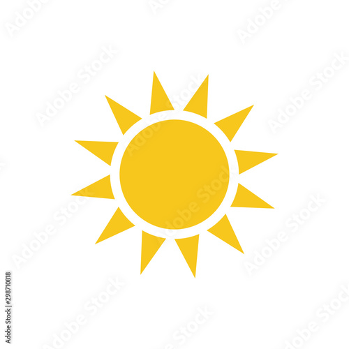 Sun icon trendy