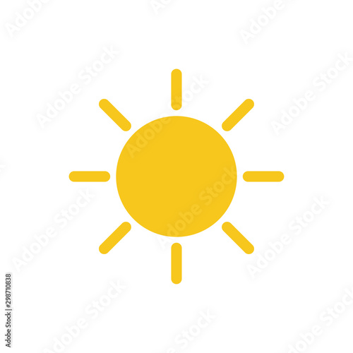 Sun icon trendy