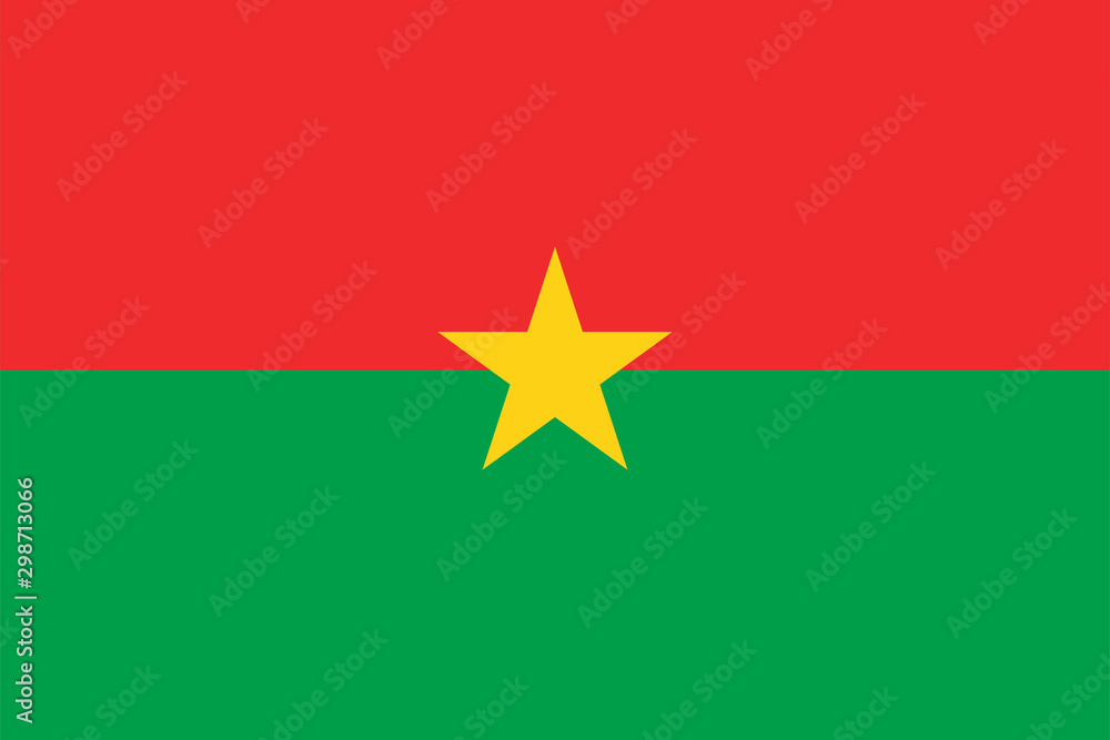 Flag of Burkina Faso Vector illustration eps 10 Flag of Burkina Faso Vector illustration eps 10