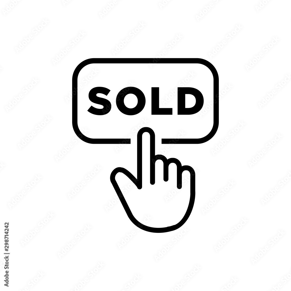 Sold signage icon Sold signage icon