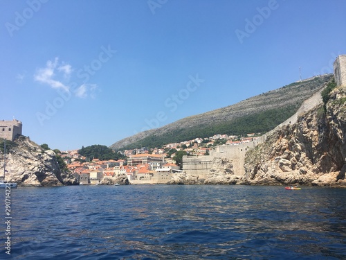 Fototapeta Naklejka Na Ścianę i Meble -  Dubrovnik Old town from water, Croatia