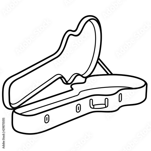 Electric guitar hard case bag