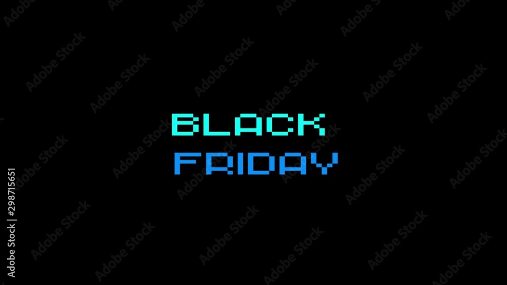 Black Friday Sale Text Animation with Glitch Effect Black Friday Sale Text Animation with Glitch Effect