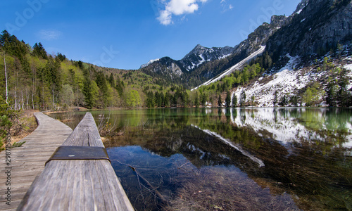 View over Frillensee, bavaria, Germany.  photo