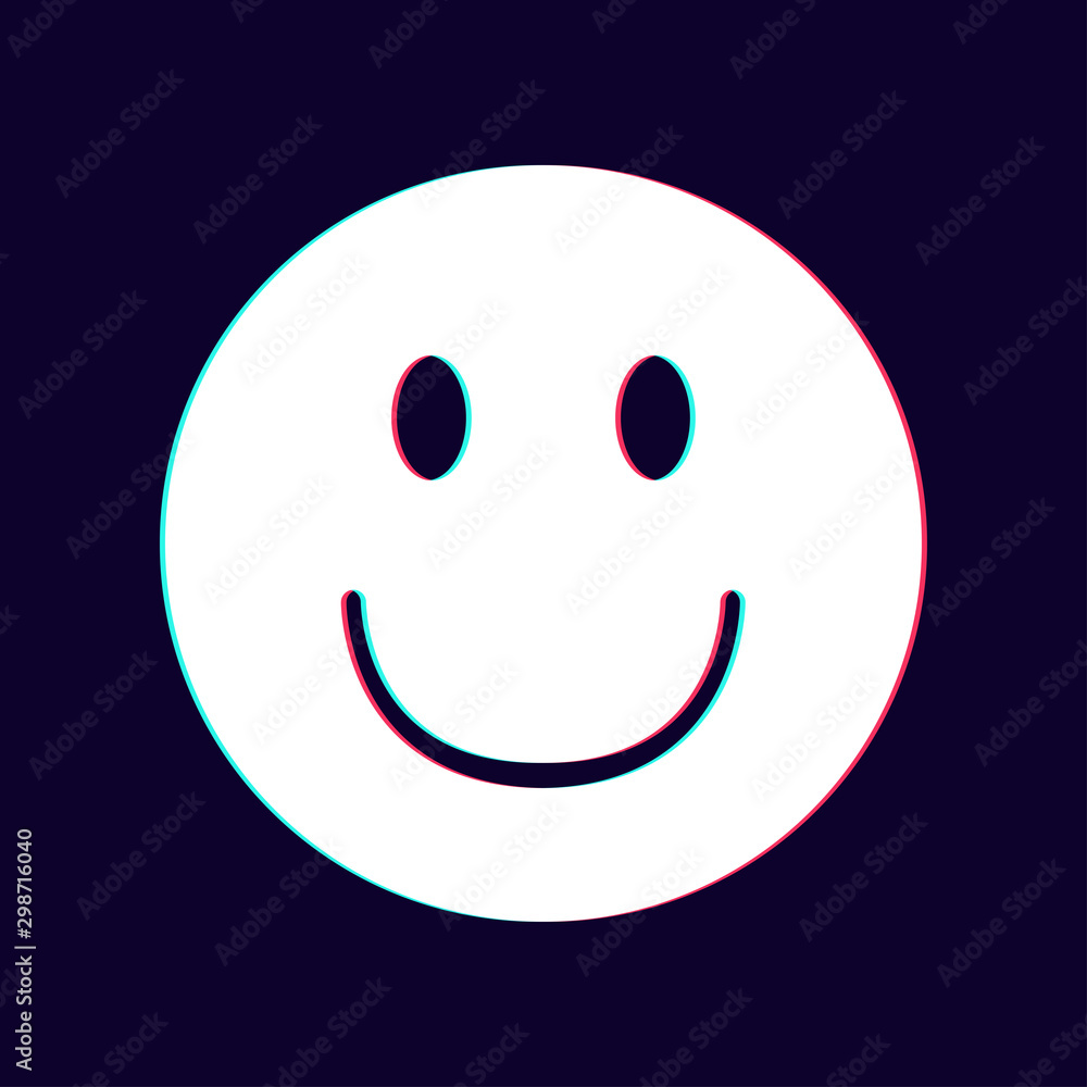 Smile face modern icon concept, emotion. vector Smile face modern icon concept, emotion. vector