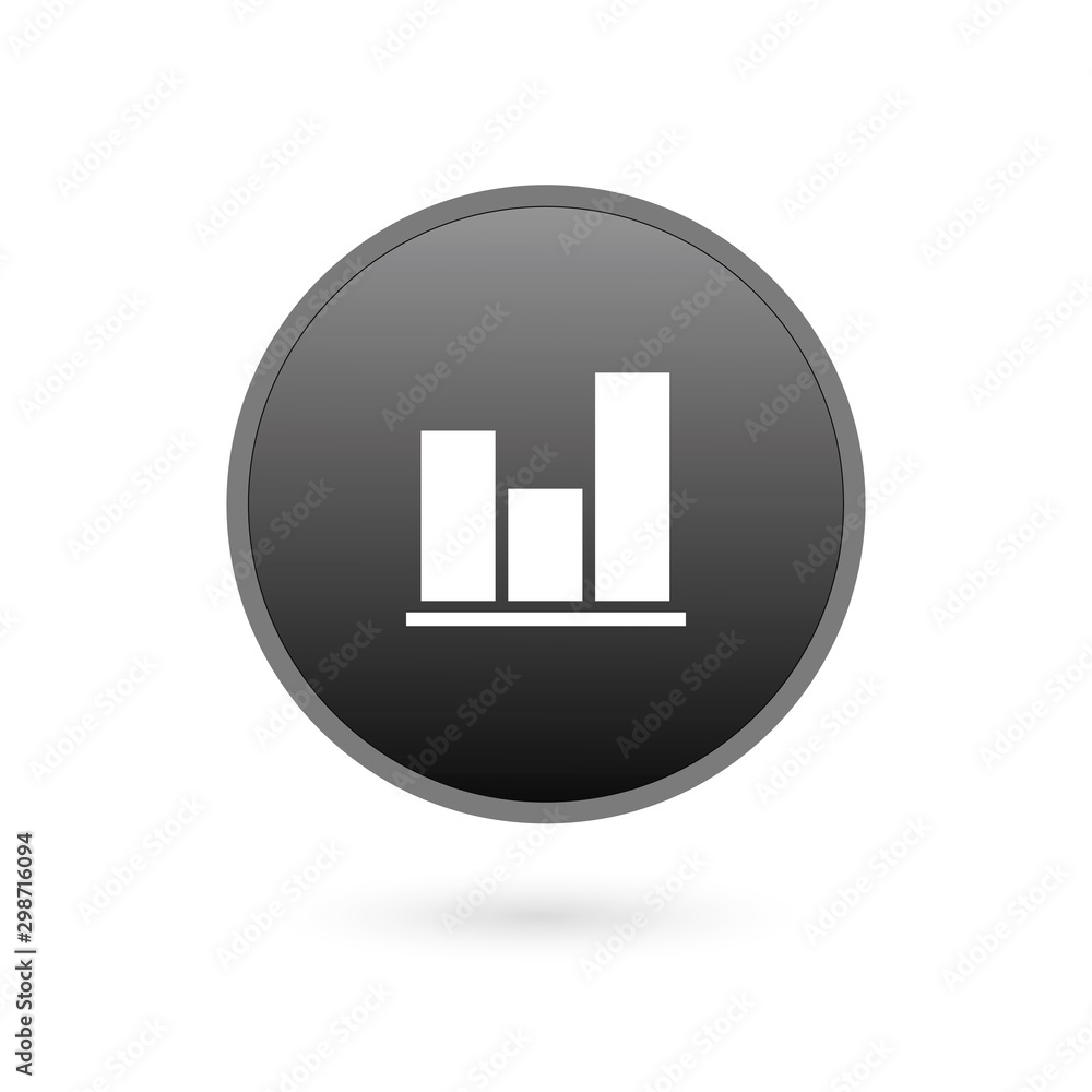 Graph Icon in trendy flat style isolated on grey background. Chart bar symbol for your web site design, logo, app, UI. Vector illustration, EPS10. Graph Icon in trendy flat style isolated on grey background. Chart bar symbol for your web site design, logo, app, UI. Vector illustration, EPS10.