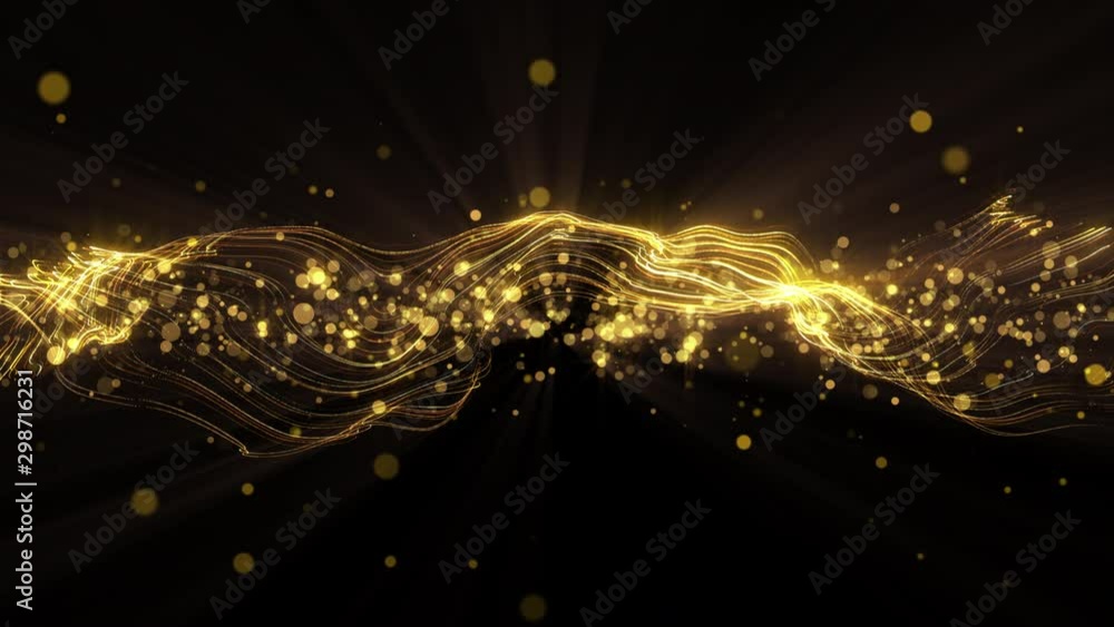 4k video. Looped animation. Wave pattern. Dotted lines. Neon waves ...