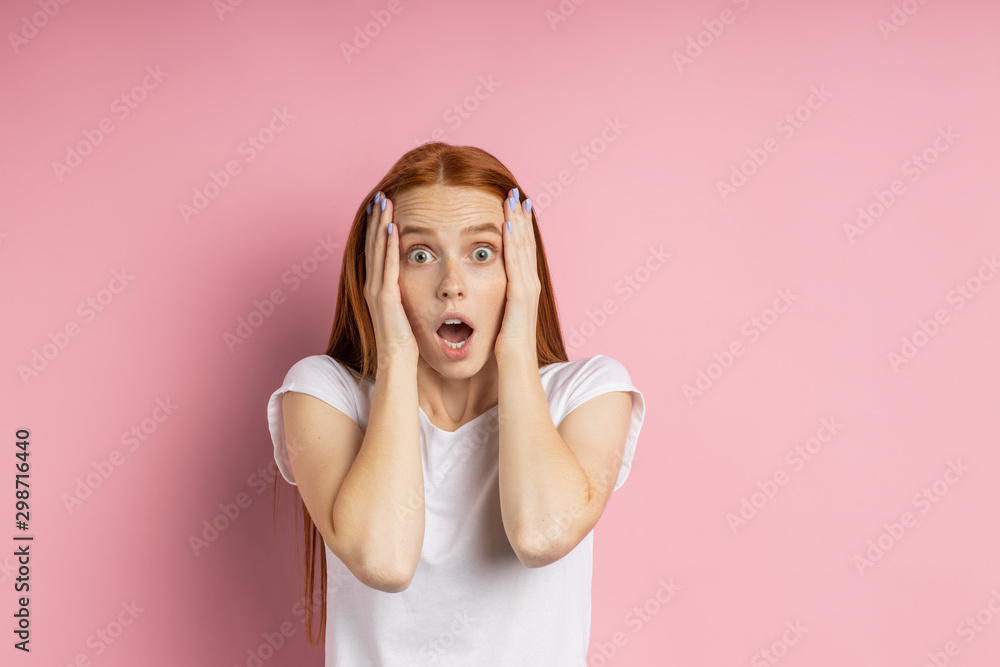 Portrait of young redhead woman Portrait of young redhead woman