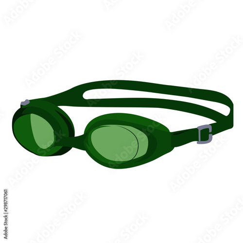 Swimming glasses realistic vector illustration isolated