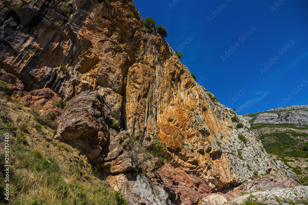 Stari Bar (Old Bar), Montenegro, the different view of suburb nature, mountains, forests 