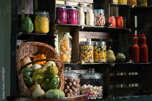 Jars With Pickled Vegetables