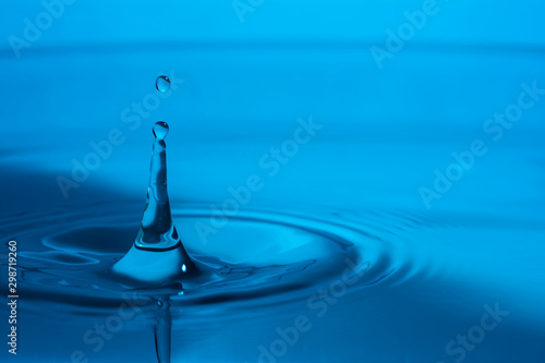 Beautiful splash of Water Drop. Freeze action.