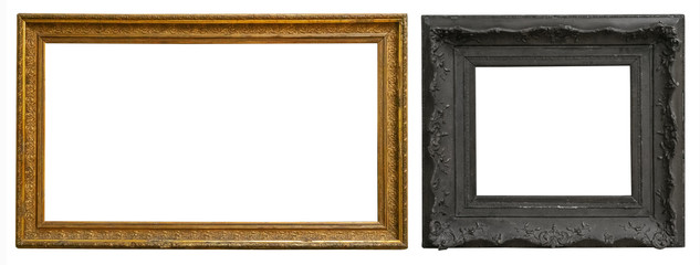 Antique gold antique picture frames