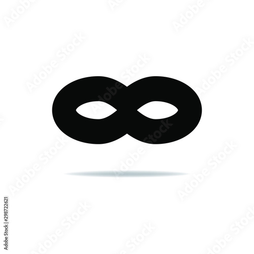 Party mask icon. Mask icon design isolated on white background. Vector illustration