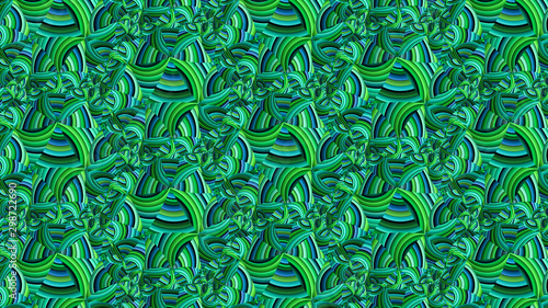 green fractal background