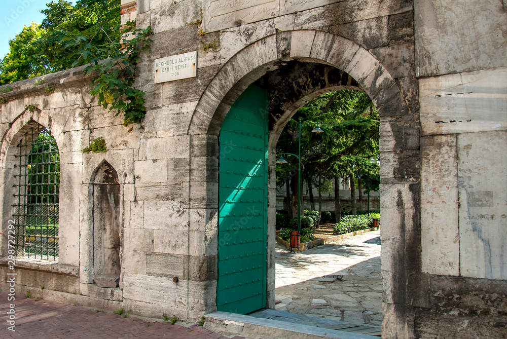 Istanbul, Turkey, 6 July 2016: Hekimoglu Ali Pasha Mosque 1735, Cerrhapasa, district of Fatih.